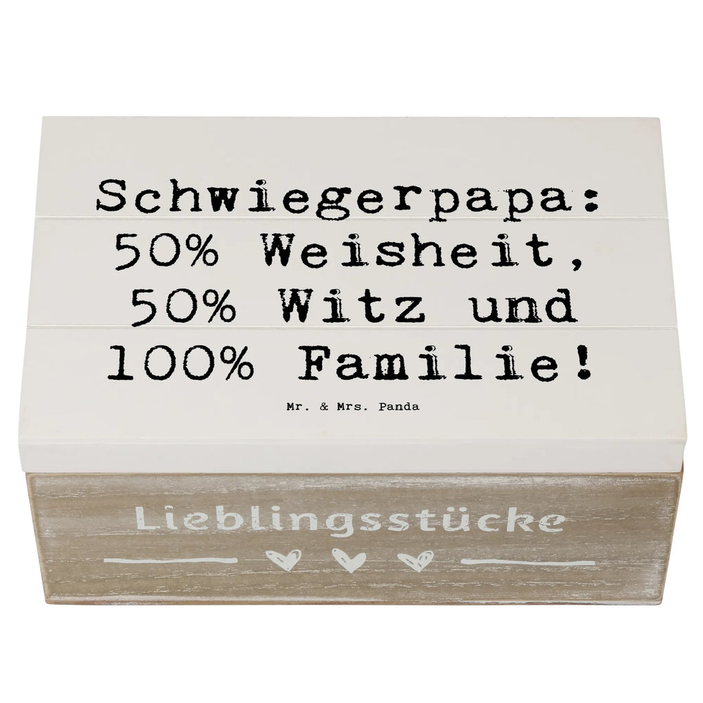 Holzkiste Spruch Schwiegerpapa Weisheit Schatulle, Erinnerungskiste, Geschenkbox, Kiste, Erinnerungsbox, Truhe, Dekokiste, XXL, Geschenkdose, Schatzkiste, Holzkiste, Aufbewahrungsbox, Familie, Vatertag, Muttertag, Bruder, Schwester, Mama, Papa, Oma, Opa