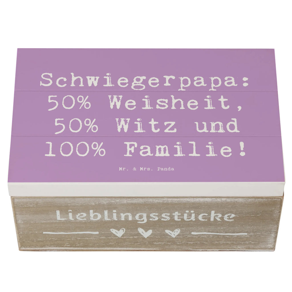 Holzkiste Spruch Schwiegerpapa Weisheit Schatulle, Erinnerungskiste, Geschenkbox, Kiste, Erinnerungsbox, Truhe, Dekokiste, XXL, Geschenkdose, Schatzkiste, Holzkiste, Aufbewahrungsbox, Familie, Vatertag, Muttertag, Bruder, Schwester, Mama, Papa, Oma, Opa