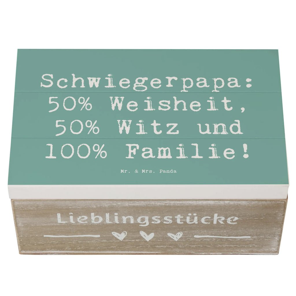 Holzkiste Spruch Schwiegerpapa Weisheit Schatulle, Erinnerungskiste, Geschenkbox, Kiste, Erinnerungsbox, Truhe, Dekokiste, XXL, Geschenkdose, Schatzkiste, Holzkiste, Aufbewahrungsbox, Familie, Vatertag, Muttertag, Bruder, Schwester, Mama, Papa, Oma, Opa