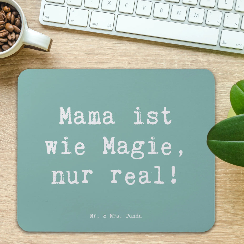 Mouse mat Saying Mama ist wie Magie, nur real! Mousepad, Computer zubehör, Büroausstattung, PC Zubehör, Arbeitszimmer, Mauspad, Einzigartiges Mauspad, Designer Mauspad, Mausunterlage, Mauspad Büro, Familie, Vatertag, Muttertag, Bruder, Schwester, Mama, Papa, Oma, Opa