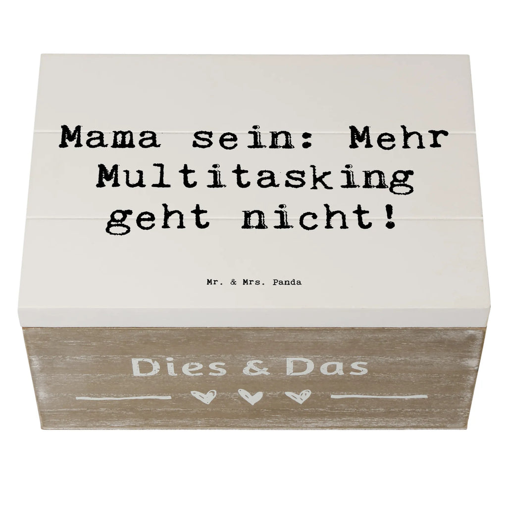 Holzkiste Spruch Mama Multitasking Holzkiste, Geschenkdose, Dekokiste, Schatzkiste, Truhe, Erinnerungsbox, Geschenkbox, Schatulle, Aufbewahrungsbox, Erinnerungskiste, XXL, Kiste, Familie, Vatertag, Muttertag, Bruder, Schwester, Mama, Papa, Oma, Opa