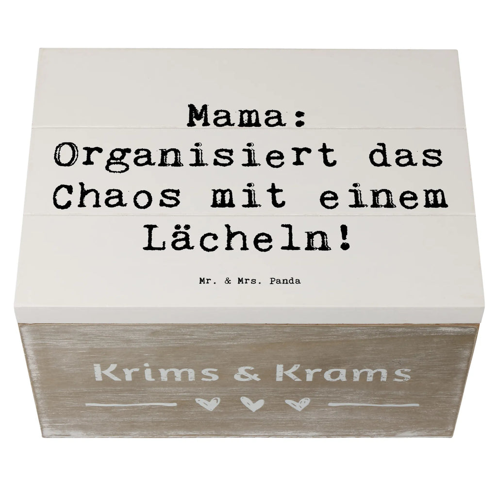 Holzkiste Spruch Mama Ordnung Truhe, Geschenkdose, Schatulle, Erinnerungsbox, Kiste, Geschenkbox, Dekokiste, Aufbewahrungsbox, XXL, Holzkiste, Schatzkiste, Erinnerungskiste, Familie, Vatertag, Muttertag, Bruder, Schwester, Mama, Papa, Oma, Opa