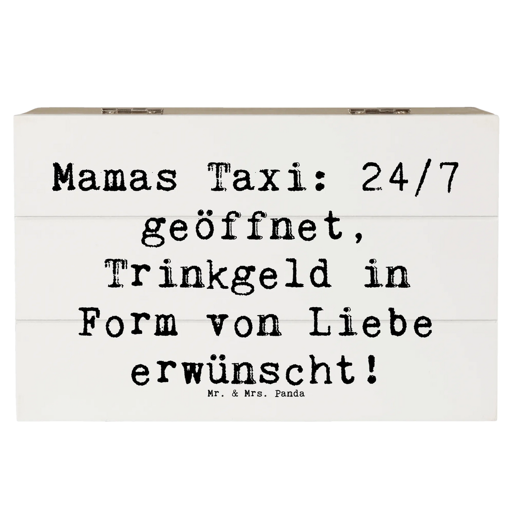 Wooden chest Saying Mamas Taxi: 24/7 geöffnet, Trinkgeld in Form von Liebe erwünscht! Schatzkiste, Erinnerungsbox, Geschenkbox, Truhe, XXL, Kiste, Aufbewahrungsbox, Geschenkdose, Holzkiste, Schatulle, Dekokiste, Erinnerungskiste, Familie, Vatertag, Muttertag, Bruder, Schwester, Mama, Papa, Oma, Opa