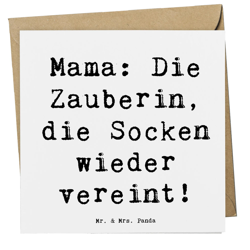 Deluxe Karte Spruch Mama Zauberin Karte, Klappkarte, Hochwertige Grußkarte, Hochzeitskarte, Glückwunschkarte, Einladungskarte, Grußkarte, Hochwertige Klappkarte, Geburtstagskarte, Familie, Vatertag, Muttertag, Bruder, Schwester, Mama, Papa, Oma, Opa