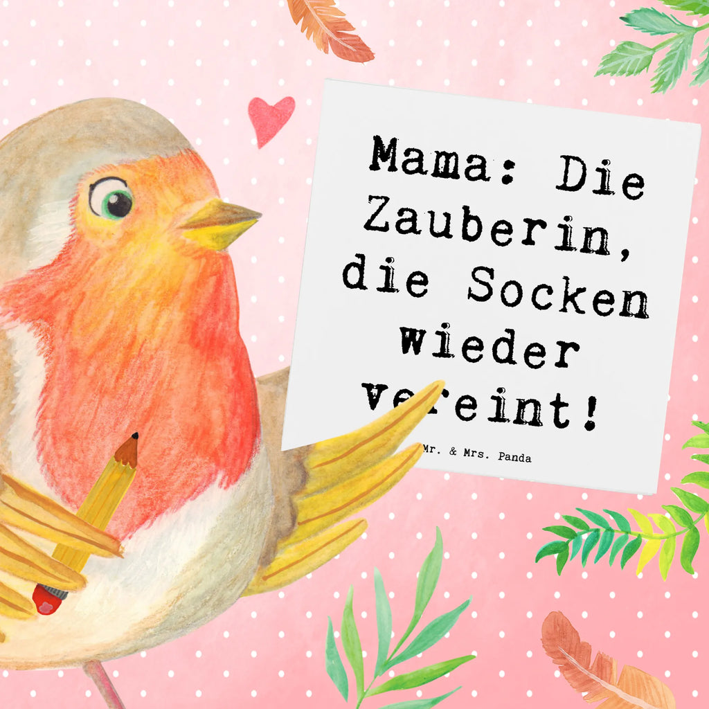 Deluxe Karte Spruch Mama Zauberin Karte, Klappkarte, Hochwertige Grußkarte, Hochzeitskarte, Glückwunschkarte, Einladungskarte, Grußkarte, Hochwertige Klappkarte, Geburtstagskarte, Familie, Vatertag, Muttertag, Bruder, Schwester, Mama, Papa, Oma, Opa