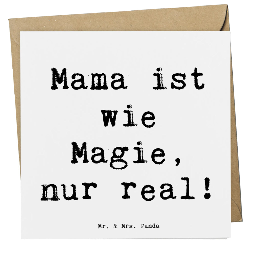 Deluxe Karte Spruch Magische Mama Einladungskarte, Karte, Klappkarte, Hochzeitskarte, Hochwertige Klappkarte, Glückwunschkarte, Geburtstagskarte, Hochwertige Grußkarte, Grußkarte, Familie, Vatertag, Muttertag, Bruder, Schwester, Mama, Papa, Oma, Opa