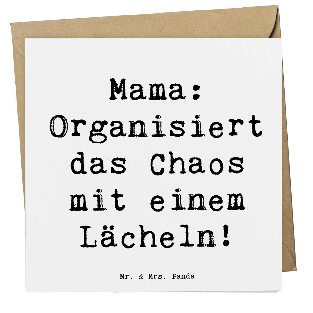 Deluxe Karte Spruch Mama Ordnung Geburtstagskarte, Glückwunschkarte, Karte, Hochwertige Grußkarte, Einladungskarte, Hochwertige Klappkarte, Klappkarte, Hochzeitskarte, Grußkarte, Familie, Vatertag, Muttertag, Bruder, Schwester, Mama, Papa, Oma, Opa
