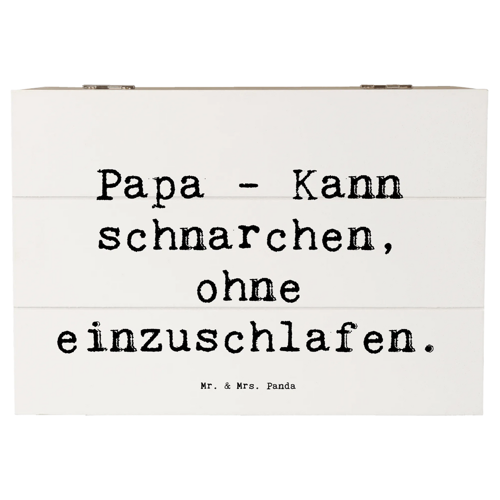 Holzkiste Spruch Papa Schnarchen Geschenkdose, Erinnerungskiste, Dekokiste, Kiste, Schatzkiste, Geschenkbox, Schatulle, Holzkiste, Truhe, Erinnerungsbox, XXL, Aufbewahrungsbox, Familie, Vatertag, Muttertag, Bruder, Schwester, Mama, Papa, Oma, Opa
