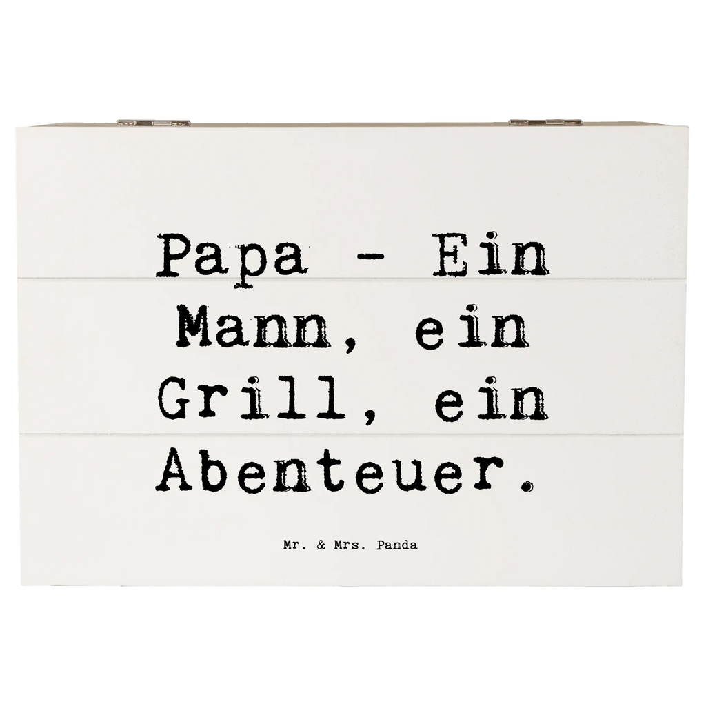 Holzkiste Spruch Papa Abenteuer Erinnerungsbox, Kiste, Aufbewahrungsbox, XXL, Schatzkiste, Schatulle, Truhe, Dekokiste, Erinnerungskiste, Geschenkdose, Holzkiste, Geschenkbox, Familie, Vatertag, Muttertag, Bruder, Schwester, Mama, Papa, Oma, Opa