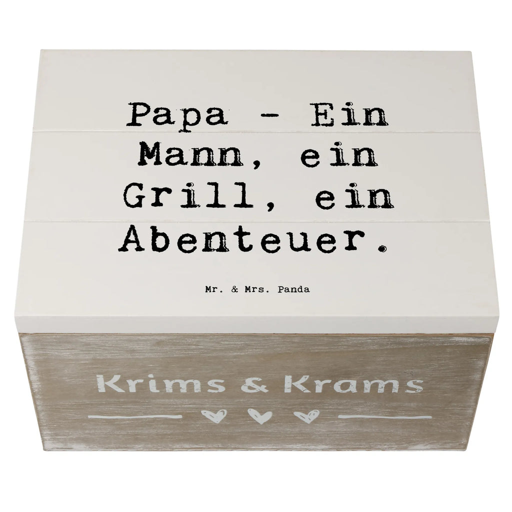 Holzkiste Spruch Papa Abenteuer Erinnerungsbox, Kiste, Aufbewahrungsbox, XXL, Schatzkiste, Schatulle, Truhe, Dekokiste, Erinnerungskiste, Geschenkdose, Holzkiste, Geschenkbox, Familie, Vatertag, Muttertag, Bruder, Schwester, Mama, Papa, Oma, Opa