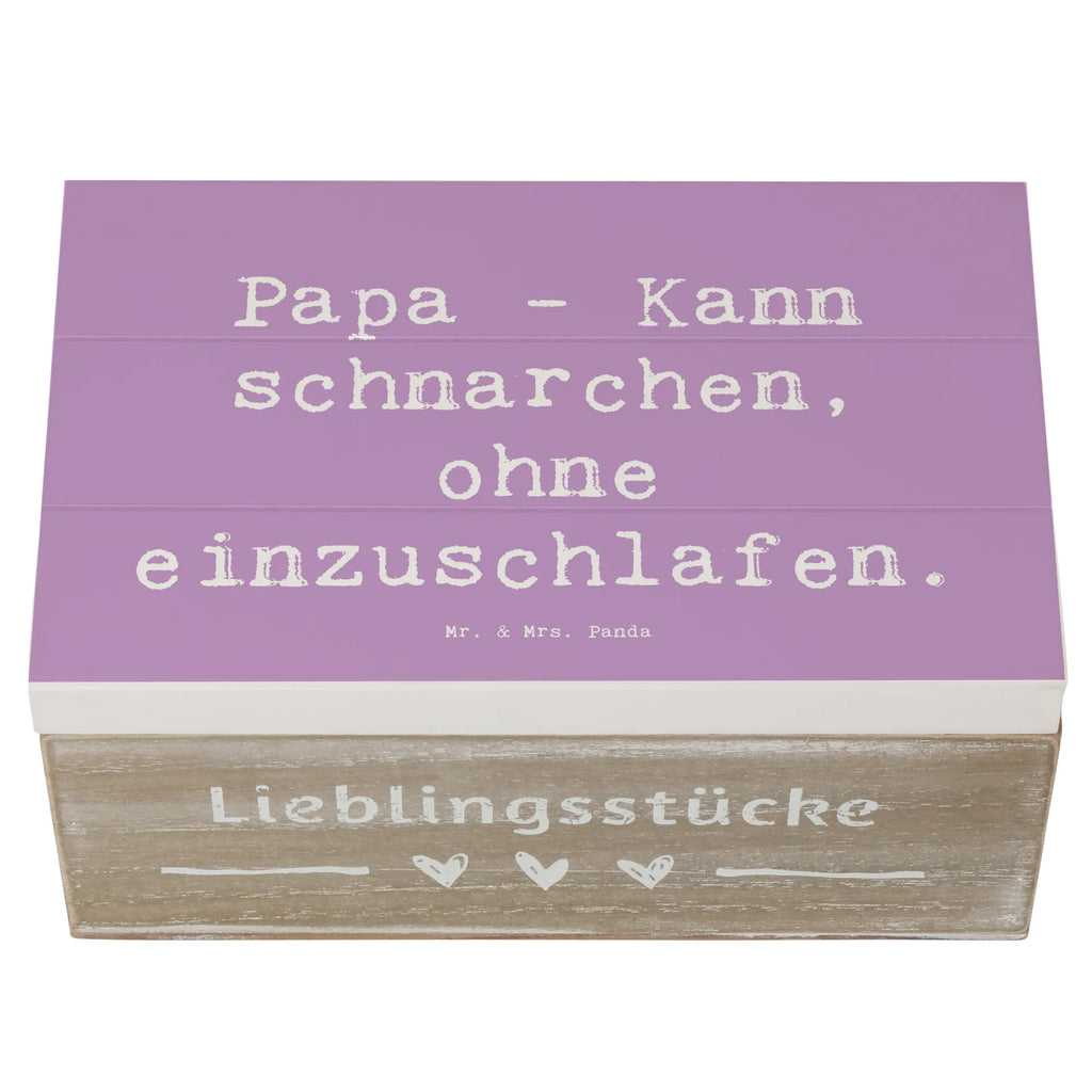 Holzkiste Spruch Papa Schnarchen Geschenkdose, Erinnerungskiste, Dekokiste, Kiste, Schatzkiste, Geschenkbox, Schatulle, Holzkiste, Truhe, Erinnerungsbox, XXL, Aufbewahrungsbox, Familie, Vatertag, Muttertag, Bruder, Schwester, Mama, Papa, Oma, Opa