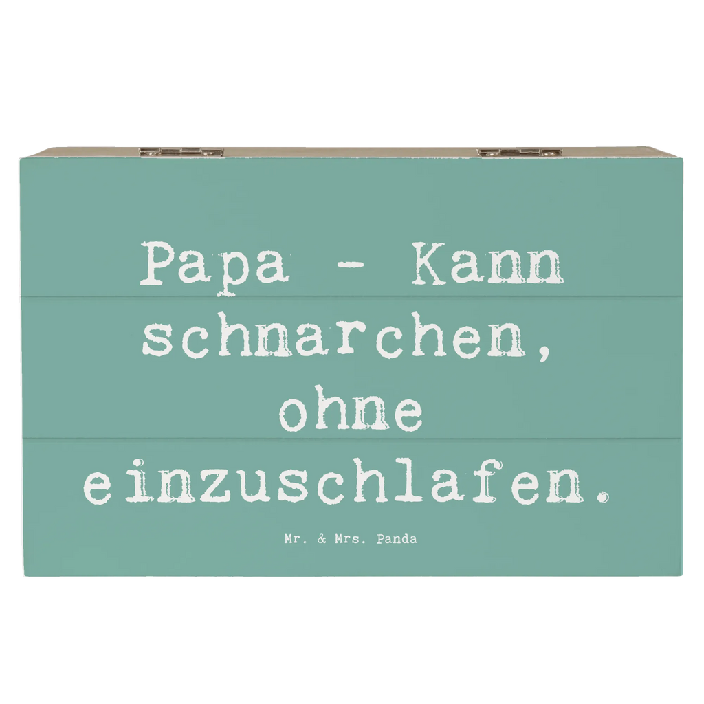 Holzkiste Spruch Papa Schnarchen Geschenkdose, Erinnerungskiste, Dekokiste, Kiste, Schatzkiste, Geschenkbox, Schatulle, Holzkiste, Truhe, Erinnerungsbox, XXL, Aufbewahrungsbox, Familie, Vatertag, Muttertag, Bruder, Schwester, Mama, Papa, Oma, Opa