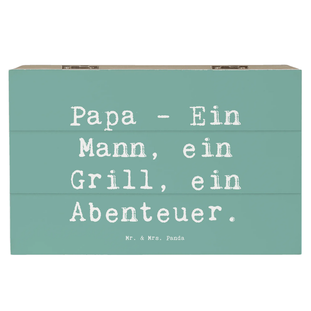 Holzkiste Spruch Papa Abenteuer Erinnerungsbox, Kiste, Aufbewahrungsbox, XXL, Schatzkiste, Schatulle, Truhe, Dekokiste, Erinnerungskiste, Geschenkdose, Holzkiste, Geschenkbox, Familie, Vatertag, Muttertag, Bruder, Schwester, Mama, Papa, Oma, Opa