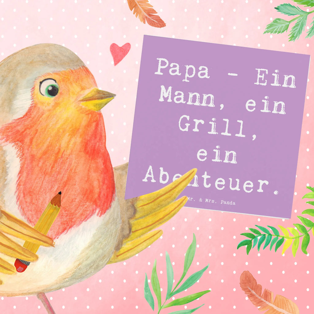Deluxe Karte Spruch Papa Abenteuer Glückwunschkarte, Karte, Grußkarte, Klappkarte, Geburtstagskarte, Hochzeitskarte, Hochwertige Klappkarte, Einladungskarte, Hochwertige Grußkarte, Familie, Vatertag, Muttertag, Bruder, Schwester, Mama, Papa, Oma, Opa