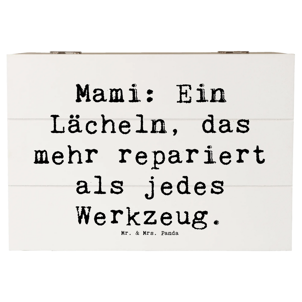 Wooden chest Saying Mami: Ein Lächeln, das mehr repariert als jedes Werkzeug. Geschenkbox, Erinnerungskiste, Dekokiste, Truhe, Kiste, Holzkiste, Erinnerungsbox, Geschenkdose, Schatulle, Schatzkiste, Aufbewahrungsbox, XXL, Familie, Vatertag, Muttertag, Bruder, Schwester, Mama, Papa, Oma, Opa