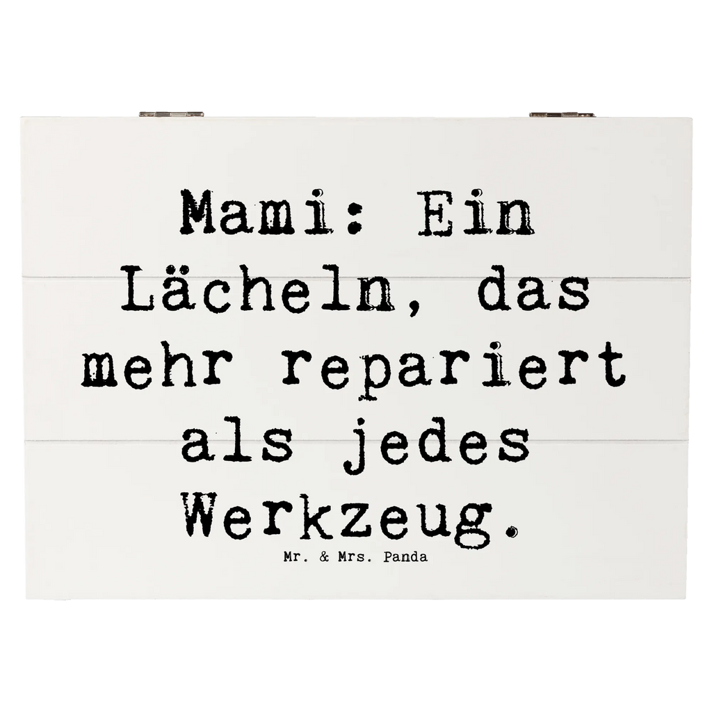 Wooden chest Saying Mami: Ein Lächeln, das mehr repariert als jedes Werkzeug. Geschenkbox, Erinnerungskiste, Dekokiste, Truhe, Kiste, Holzkiste, Erinnerungsbox, Geschenkdose, Schatulle, Schatzkiste, Aufbewahrungsbox, XXL, Familie, Vatertag, Muttertag, Bruder, Schwester, Mama, Papa, Oma, Opa