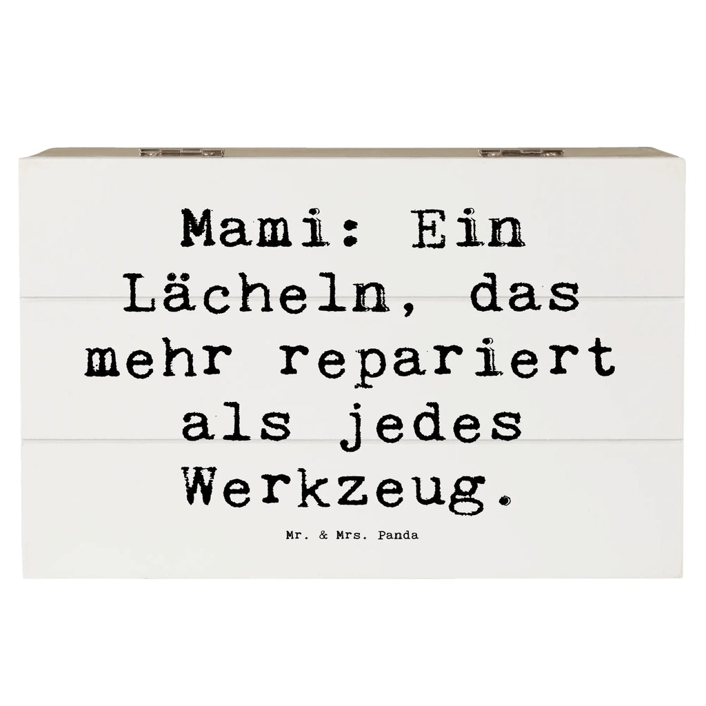 Wooden chest Saying Mami: Ein Lächeln, das mehr repariert als jedes Werkzeug. Geschenkbox, Erinnerungskiste, Dekokiste, Truhe, Kiste, Holzkiste, Erinnerungsbox, Geschenkdose, Schatulle, Schatzkiste, Aufbewahrungsbox, XXL, Familie, Vatertag, Muttertag, Bruder, Schwester, Mama, Papa, Oma, Opa