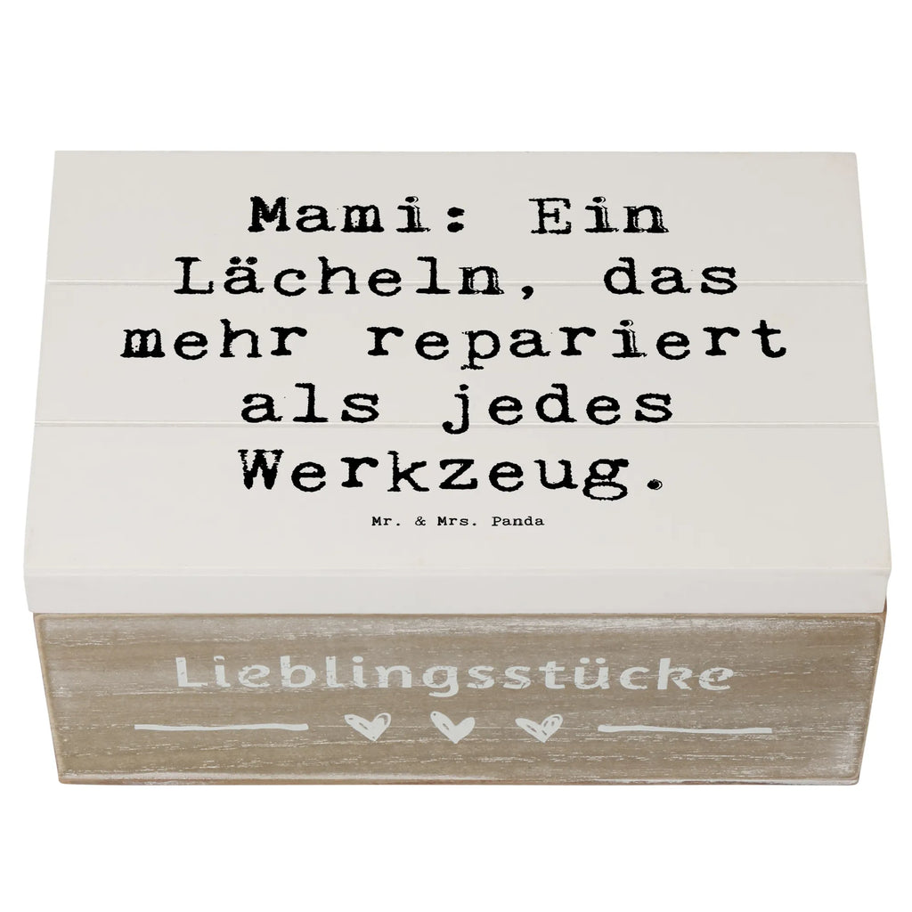 Wooden chest Saying Mami: Ein Lächeln, das mehr repariert als jedes Werkzeug. Geschenkbox, Erinnerungskiste, Dekokiste, Truhe, Kiste, Holzkiste, Erinnerungsbox, Geschenkdose, Schatulle, Schatzkiste, Aufbewahrungsbox, XXL, Familie, Vatertag, Muttertag, Bruder, Schwester, Mama, Papa, Oma, Opa