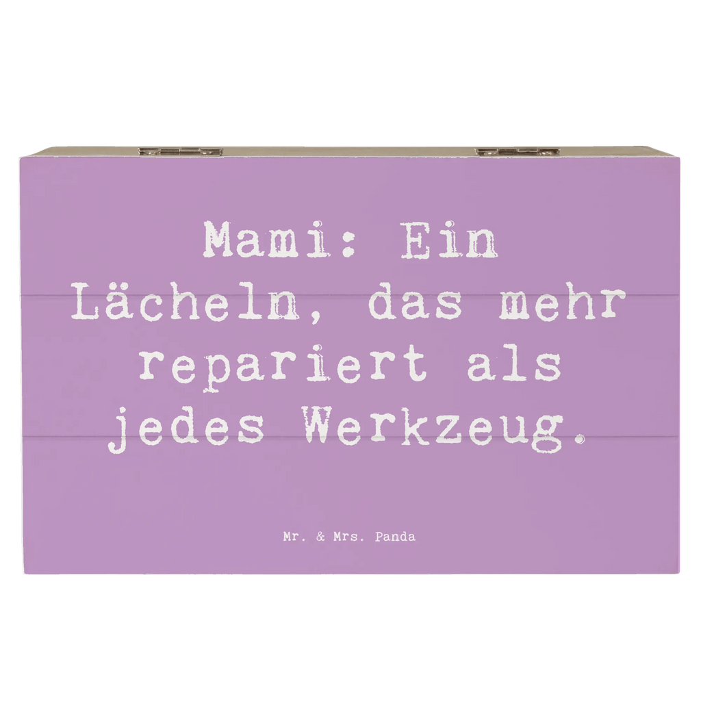 Wooden chest Saying Mami: Ein Lächeln, das mehr repariert als jedes Werkzeug. Geschenkbox, Erinnerungskiste, Dekokiste, Truhe, Kiste, Holzkiste, Erinnerungsbox, Geschenkdose, Schatulle, Schatzkiste, Aufbewahrungsbox, XXL, Familie, Vatertag, Muttertag, Bruder, Schwester, Mama, Papa, Oma, Opa