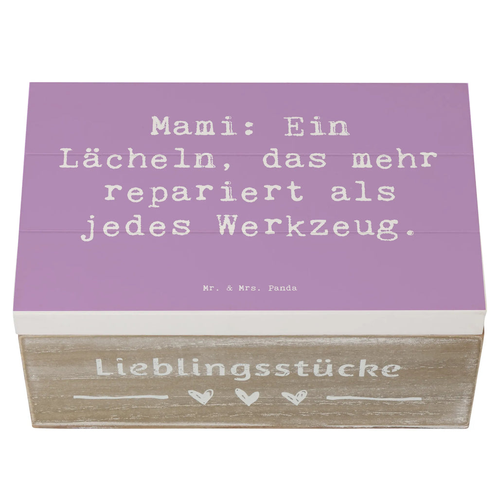 Wooden chest Saying Mami: Ein Lächeln, das mehr repariert als jedes Werkzeug. Geschenkbox, Erinnerungskiste, Dekokiste, Truhe, Kiste, Holzkiste, Erinnerungsbox, Geschenkdose, Schatulle, Schatzkiste, Aufbewahrungsbox, XXL, Familie, Vatertag, Muttertag, Bruder, Schwester, Mama, Papa, Oma, Opa