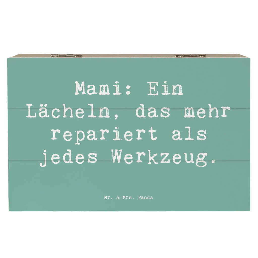 Wooden chest Saying Mami: Ein Lächeln, das mehr repariert als jedes Werkzeug. Geschenkbox, Erinnerungskiste, Dekokiste, Truhe, Kiste, Holzkiste, Erinnerungsbox, Geschenkdose, Schatulle, Schatzkiste, Aufbewahrungsbox, XXL, Familie, Vatertag, Muttertag, Bruder, Schwester, Mama, Papa, Oma, Opa