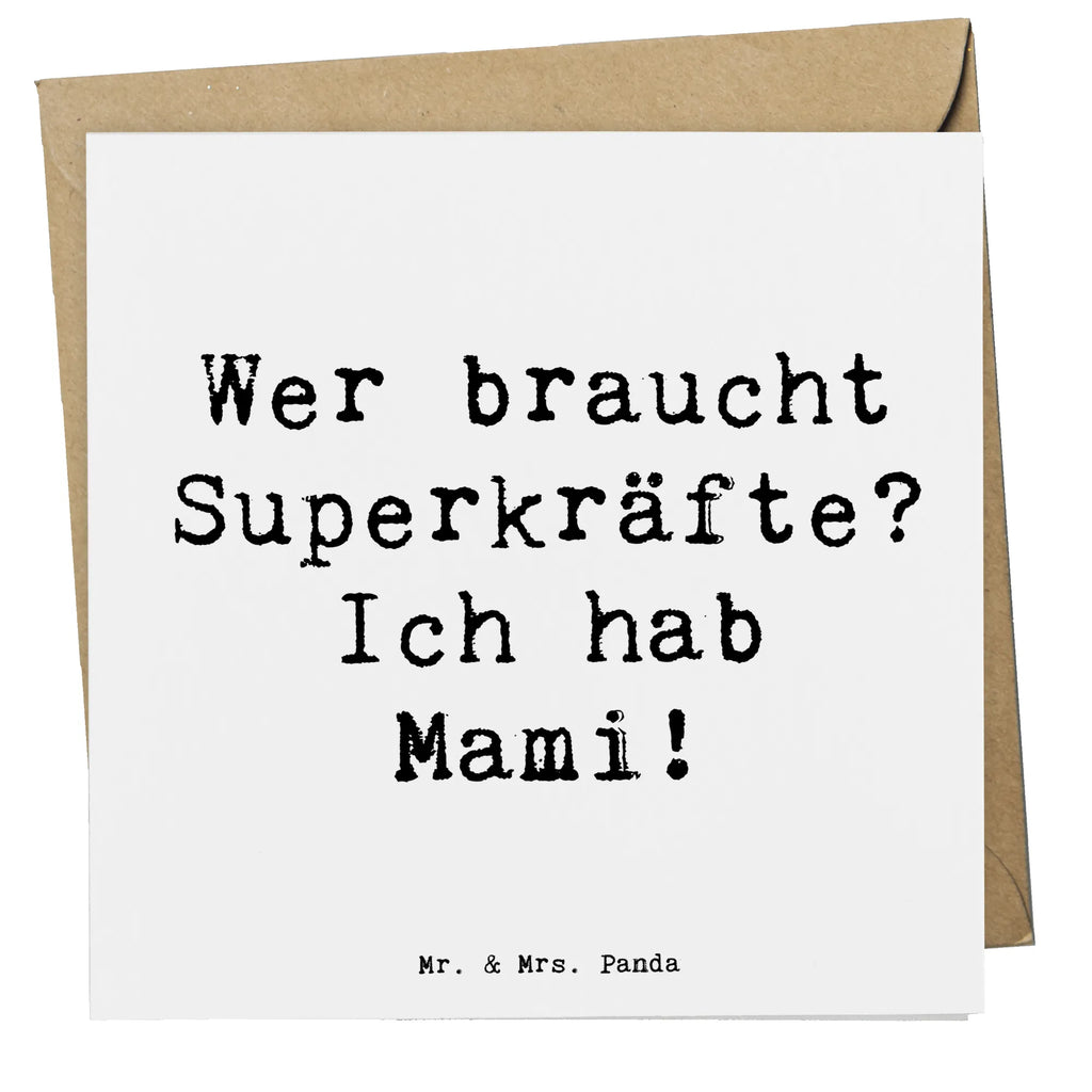 Deluxe Karte Spruch Mami Magie Grußkarte, Klappkarte, Hochwertige Klappkarte, Karte, Hochzeitskarte, Glückwunschkarte, Geburtstagskarte, Hochwertige Grußkarte, Einladungskarte, Familie, Vatertag, Muttertag, Bruder, Schwester, Mama, Papa, Oma, Opa