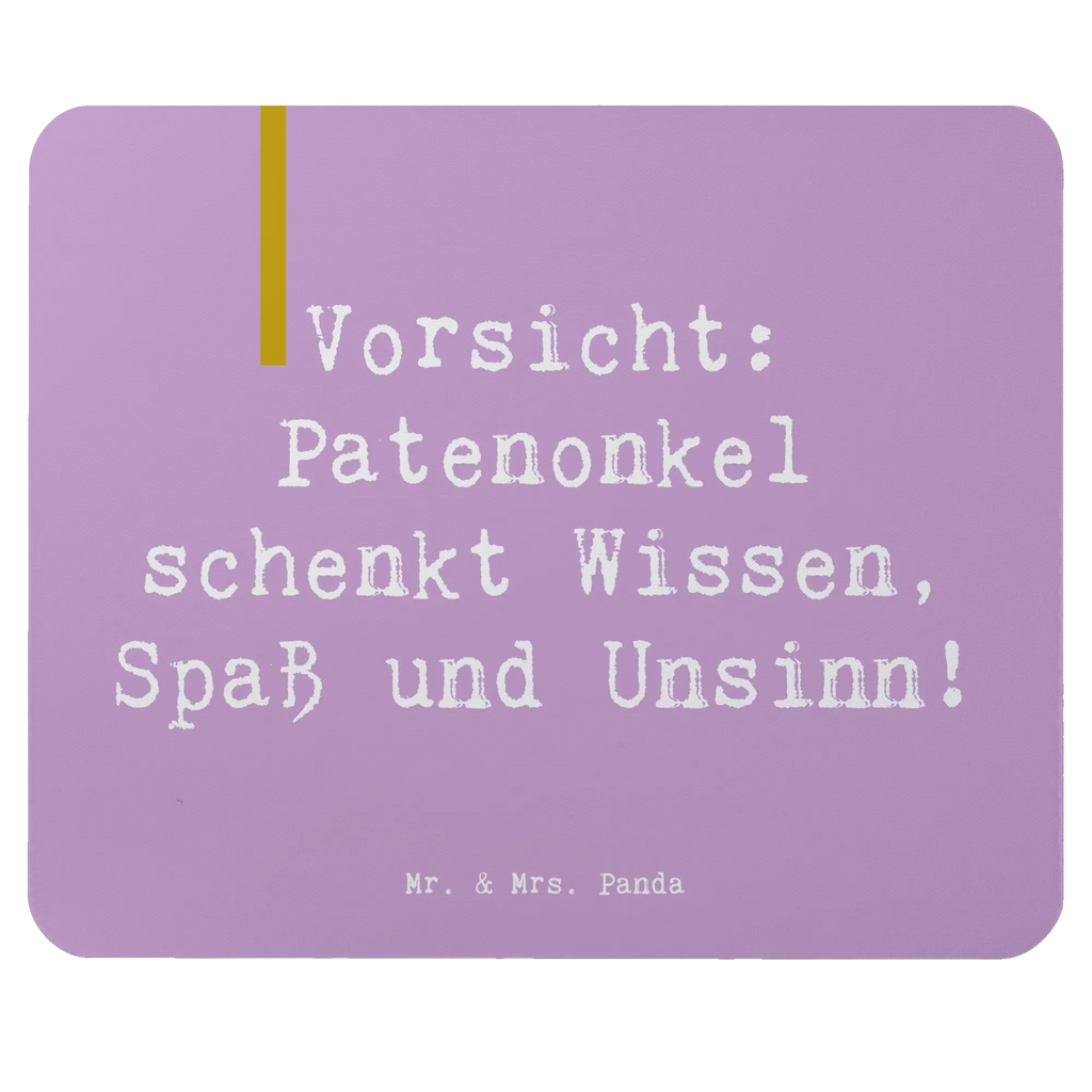 Mouse mat Saying Vorsicht: Patenonkel schenkt Wissen, Spaß und Unsinn! Mousepad, Computer zubehör, Büroausstattung, PC Zubehör, Arbeitszimmer, Mauspad, Einzigartiges Mauspad, Designer Mauspad, Mausunterlage, Mauspad Büro, Familie, Vatertag, Muttertag, Bruder, Schwester, Mama, Papa, Oma, Opa