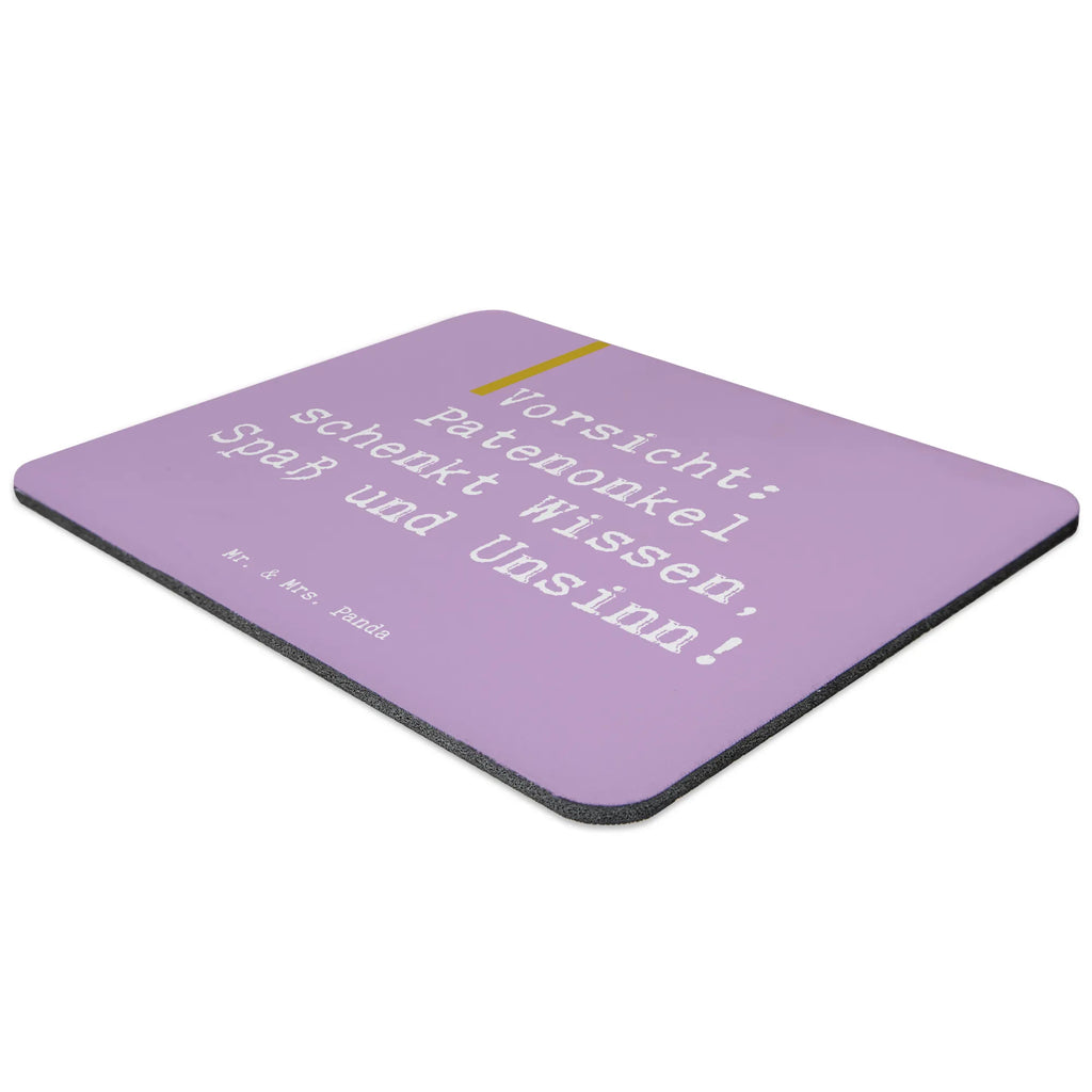 Mouse mat Saying Vorsicht: Patenonkel schenkt Wissen, Spaß und Unsinn! Mousepad, Computer zubehör, Büroausstattung, PC Zubehör, Arbeitszimmer, Mauspad, Einzigartiges Mauspad, Designer Mauspad, Mausunterlage, Mauspad Büro, Familie, Vatertag, Muttertag, Bruder, Schwester, Mama, Papa, Oma, Opa