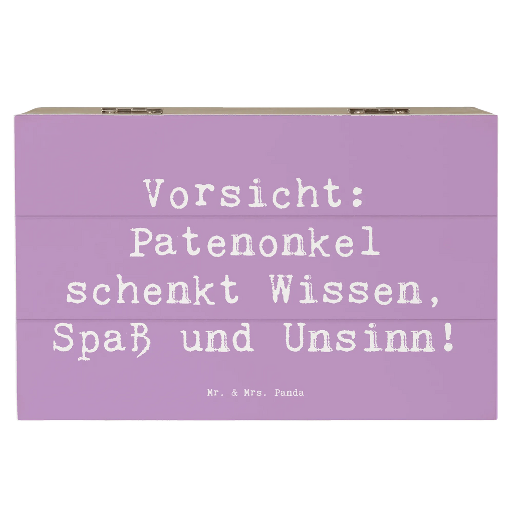 Holzkiste Spruch Patenonkel Wissen Spaß XXL, Erinnerungskiste, Holzkiste, Geschenkbox, Erinnerungsbox, Kiste, Schatulle, Aufbewahrungsbox, Schatzkiste, Geschenkdose, Truhe, Dekokiste, Familie, Vatertag, Muttertag, Bruder, Schwester, Mama, Papa, Oma, Opa