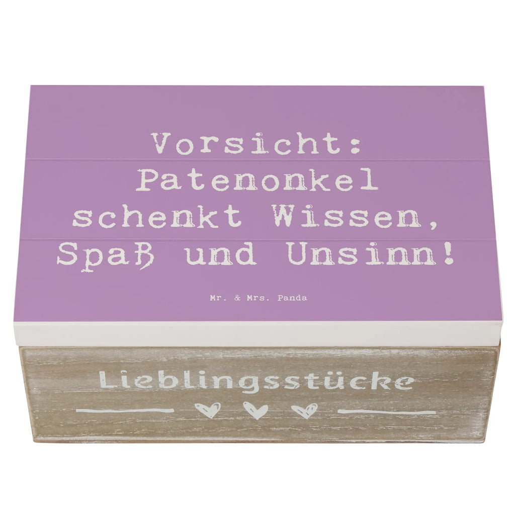 Holzkiste Spruch Patenonkel Wissen Spaß XXL, Erinnerungskiste, Holzkiste, Geschenkbox, Erinnerungsbox, Kiste, Schatulle, Aufbewahrungsbox, Schatzkiste, Geschenkdose, Truhe, Dekokiste, Familie, Vatertag, Muttertag, Bruder, Schwester, Mama, Papa, Oma, Opa