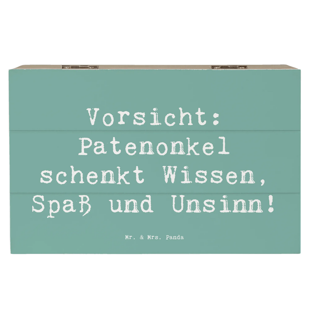 Holzkiste Spruch Patenonkel Wissen Spaß XXL, Erinnerungskiste, Holzkiste, Geschenkbox, Erinnerungsbox, Kiste, Schatulle, Aufbewahrungsbox, Schatzkiste, Geschenkdose, Truhe, Dekokiste, Familie, Vatertag, Muttertag, Bruder, Schwester, Mama, Papa, Oma, Opa