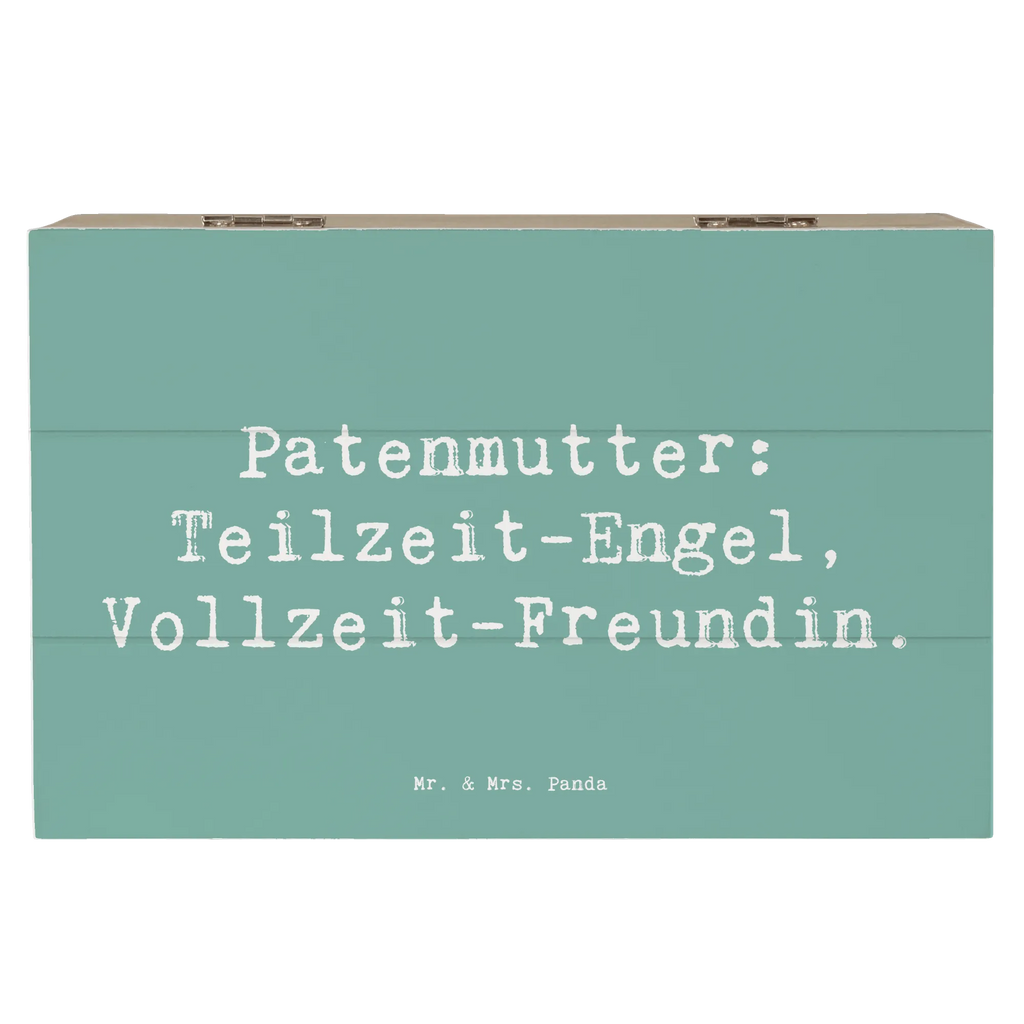 Holzkiste Spruch Patenmutter Engel Aufbewahrungsbox, Kiste, Geschenkdose, Holzkiste, Schatzkiste, Truhe, Erinnerungsbox, Dekokiste, Erinnerungskiste, Schatulle, Geschenkbox, XXL, Familie, Vatertag, Muttertag, Bruder, Schwester, Mama, Papa, Oma, Opa