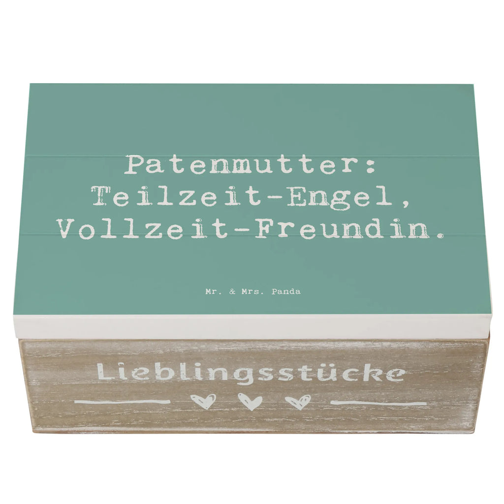 Holzkiste Spruch Patenmutter Engel Aufbewahrungsbox, Kiste, Geschenkdose, Holzkiste, Schatzkiste, Truhe, Erinnerungsbox, Dekokiste, Erinnerungskiste, Schatulle, Geschenkbox, XXL, Familie, Vatertag, Muttertag, Bruder, Schwester, Mama, Papa, Oma, Opa