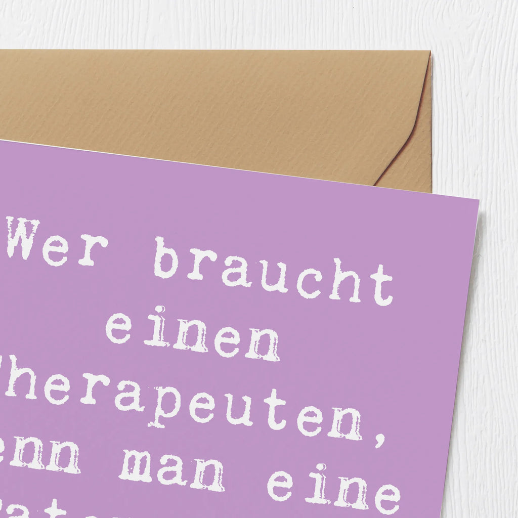 Deluxe Card Saying Wer braucht einen Therapeuten, wenn man eine Patenmutter hat? Hochzeitskarte, Klappkarte, Hochwertige Grußkarte, Glückwunschkarte, Karte, Hochwertige Klappkarte, Einladungskarte, Geburtstagskarte, Grußkarte, Familie, Vatertag, Muttertag, Bruder, Schwester, Mama, Papa, Oma, Opa