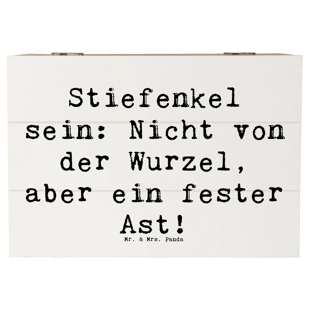 Wooden chest Saying Stiefenkel sein: Nicht von der Wurzel, aber ein fester Ast! Holzkiste, XXL, Geschenkdose, Schatulle, Aufbewahrungsbox, Erinnerungsbox, Erinnerungskiste, Dekokiste, Schatzkiste, Geschenkbox, Kiste, Truhe, Familie, Vatertag, Muttertag, Bruder, Schwester, Mama, Papa, Oma, Opa