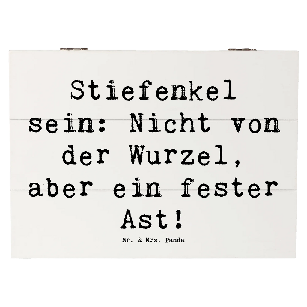 Wooden chest Saying Stiefenkel sein: Nicht von der Wurzel, aber ein fester Ast! Holzkiste, XXL, Geschenkdose, Schatulle, Aufbewahrungsbox, Erinnerungsbox, Erinnerungskiste, Dekokiste, Schatzkiste, Geschenkbox, Kiste, Truhe, Familie, Vatertag, Muttertag, Bruder, Schwester, Mama, Papa, Oma, Opa