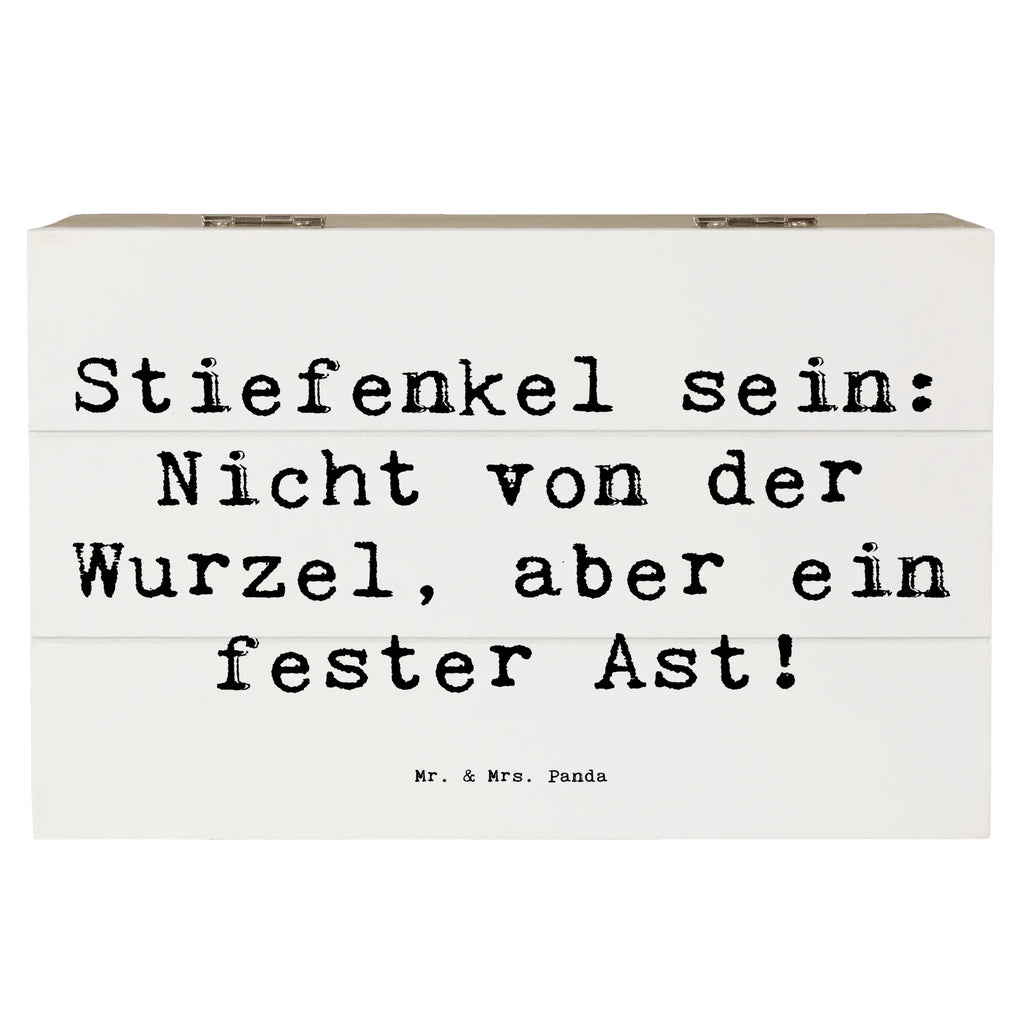 Wooden chest Saying Stiefenkel sein: Nicht von der Wurzel, aber ein fester Ast! Holzkiste, XXL, Geschenkdose, Schatulle, Aufbewahrungsbox, Erinnerungsbox, Erinnerungskiste, Dekokiste, Schatzkiste, Geschenkbox, Kiste, Truhe, Familie, Vatertag, Muttertag, Bruder, Schwester, Mama, Papa, Oma, Opa