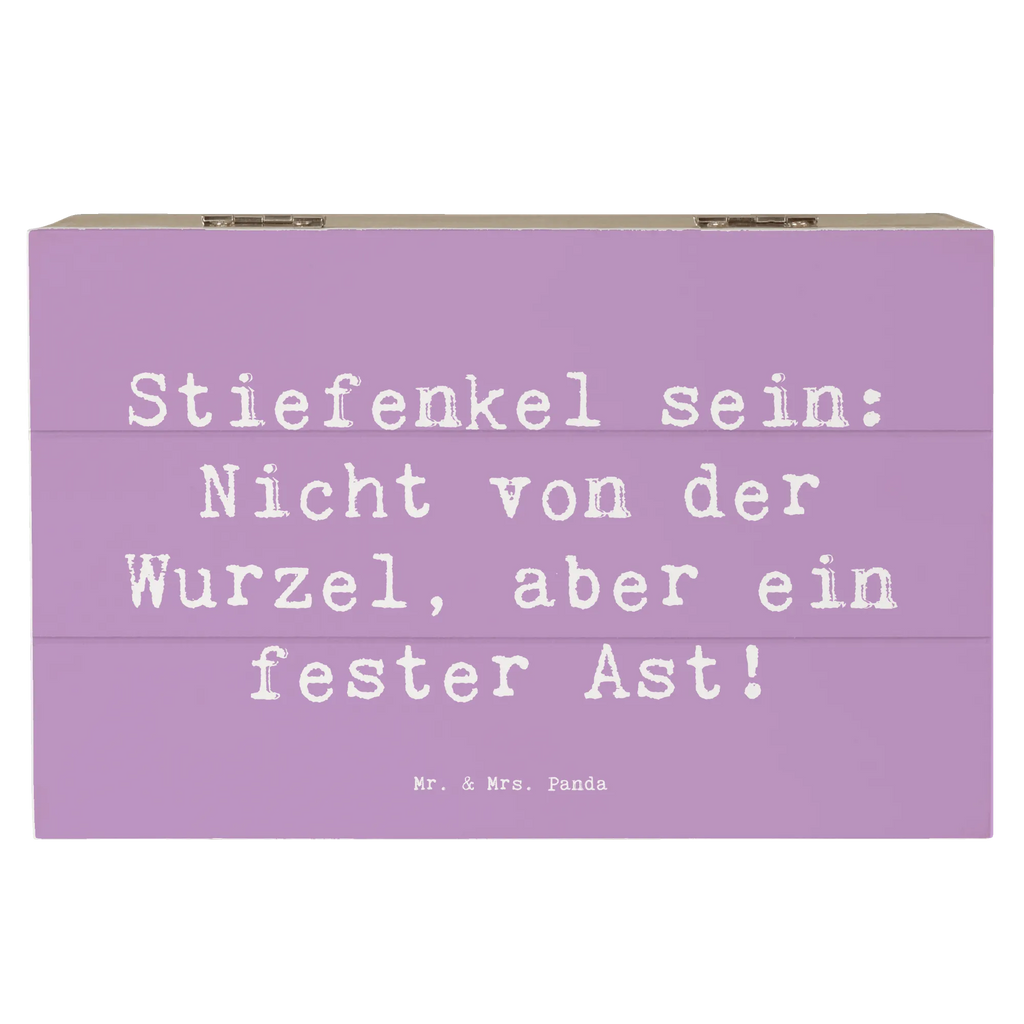 Wooden chest Saying Stiefenkel sein: Nicht von der Wurzel, aber ein fester Ast! Holzkiste, XXL, Geschenkdose, Schatulle, Aufbewahrungsbox, Erinnerungsbox, Erinnerungskiste, Dekokiste, Schatzkiste, Geschenkbox, Kiste, Truhe, Familie, Vatertag, Muttertag, Bruder, Schwester, Mama, Papa, Oma, Opa
