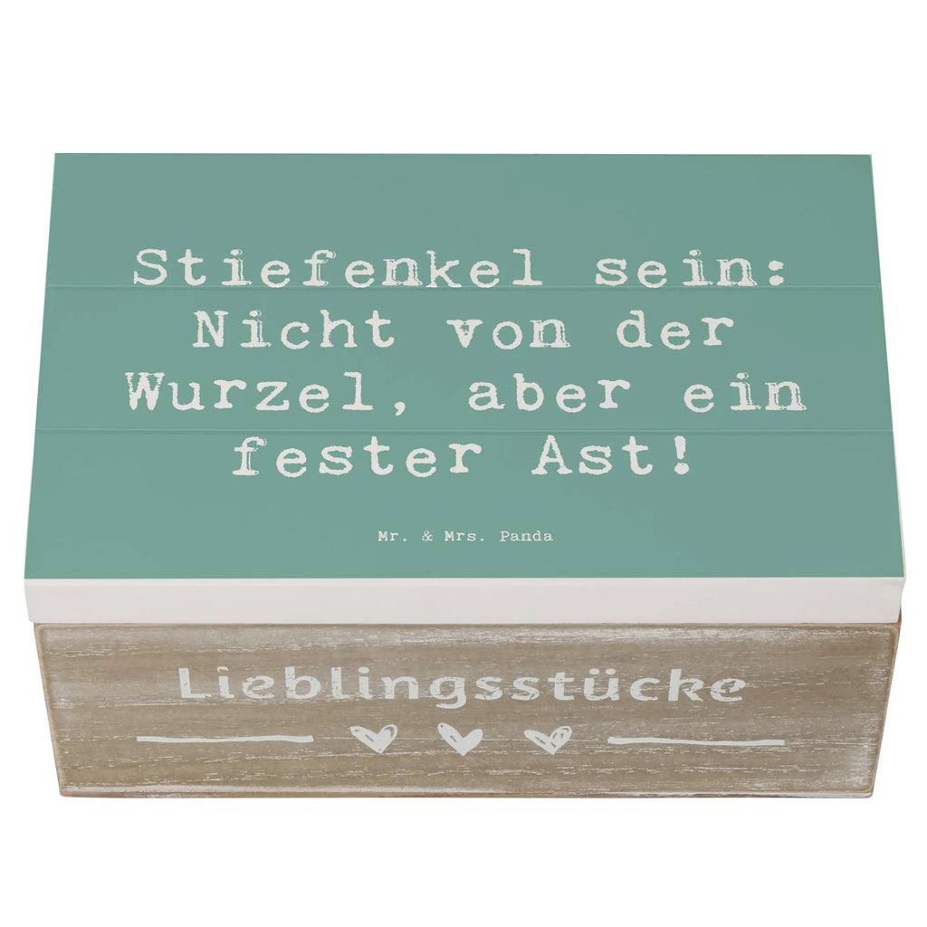 Wooden chest Saying Stiefenkel sein: Nicht von der Wurzel, aber ein fester Ast! Holzkiste, XXL, Geschenkdose, Schatulle, Aufbewahrungsbox, Erinnerungsbox, Erinnerungskiste, Dekokiste, Schatzkiste, Geschenkbox, Kiste, Truhe, Familie, Vatertag, Muttertag, Bruder, Schwester, Mama, Papa, Oma, Opa