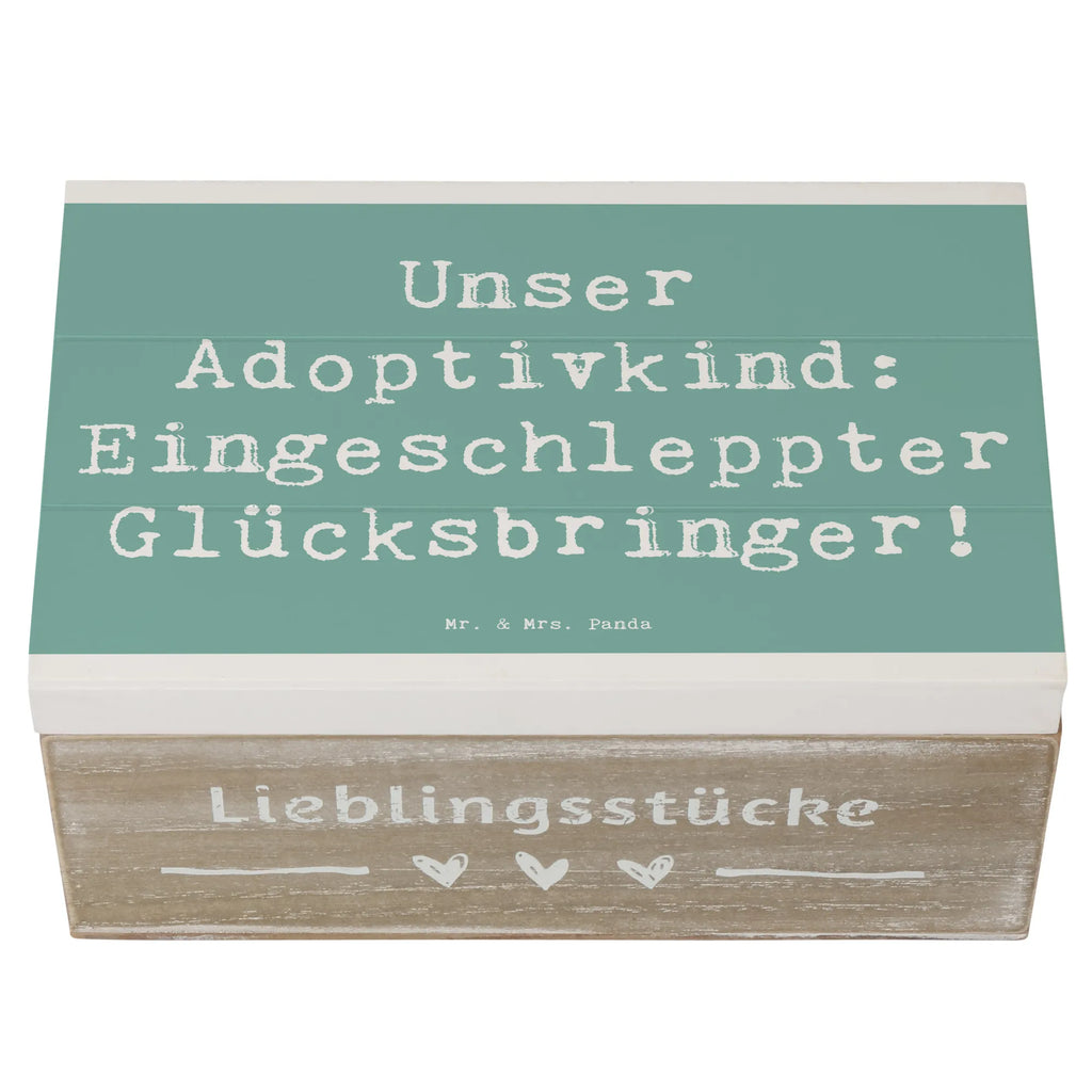 Holzkiste Spruch Adoptivkind Glücksbringer Dekokiste, Erinnerungskiste, Erinnerungsbox, Truhe, Schatzkiste, Aufbewahrungsbox, XXL, Geschenkdose, Geschenkbox, Holzkiste, Kiste, Schatulle, Familie, Vatertag, Muttertag, Bruder, Schwester, Mama, Papa, Oma, Opa