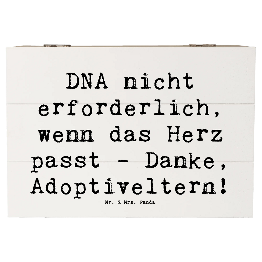Wooden chest Saying DNA nicht erforderlich, wenn das Herz passt - Danke, Adoptiveltern! XXL, Geschenkbox, Aufbewahrungsbox, Dekokiste, Truhe, Kiste, Schatzkiste, Holzkiste, Schatulle, Erinnerungskiste, Erinnerungsbox, Geschenkdose, Familie, Vatertag, Muttertag, Bruder, Schwester, Mama, Papa, Oma, Opa