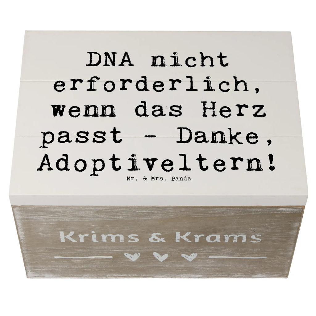 Wooden chest Saying DNA nicht erforderlich, wenn das Herz passt - Danke, Adoptiveltern! XXL, Geschenkbox, Aufbewahrungsbox, Dekokiste, Truhe, Kiste, Schatzkiste, Holzkiste, Schatulle, Erinnerungskiste, Erinnerungsbox, Geschenkdose, Familie, Vatertag, Muttertag, Bruder, Schwester, Mama, Papa, Oma, Opa