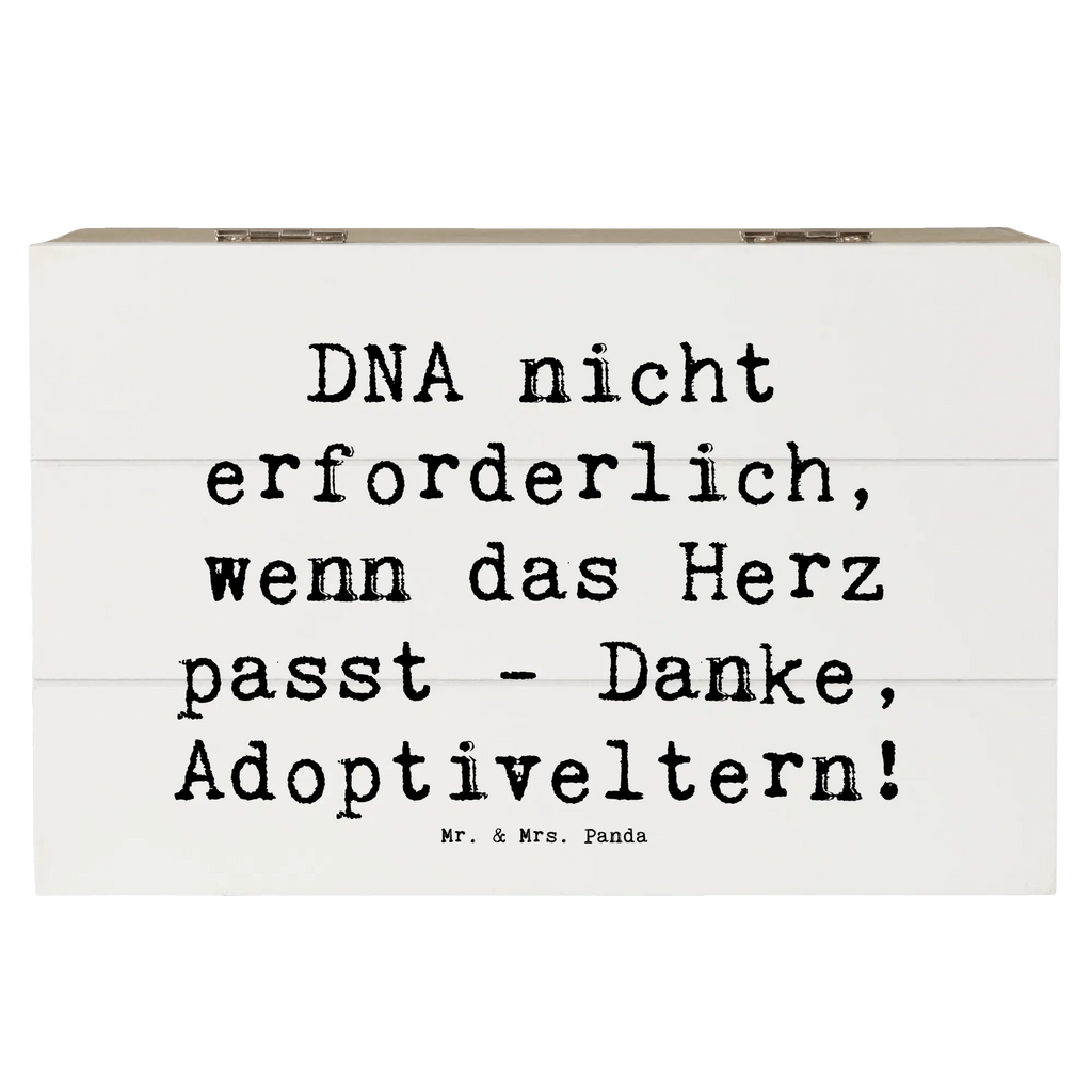Wooden chest Saying DNA nicht erforderlich, wenn das Herz passt - Danke, Adoptiveltern! XXL, Geschenkbox, Aufbewahrungsbox, Dekokiste, Truhe, Kiste, Schatzkiste, Holzkiste, Schatulle, Erinnerungskiste, Erinnerungsbox, Geschenkdose, Familie, Vatertag, Muttertag, Bruder, Schwester, Mama, Papa, Oma, Opa