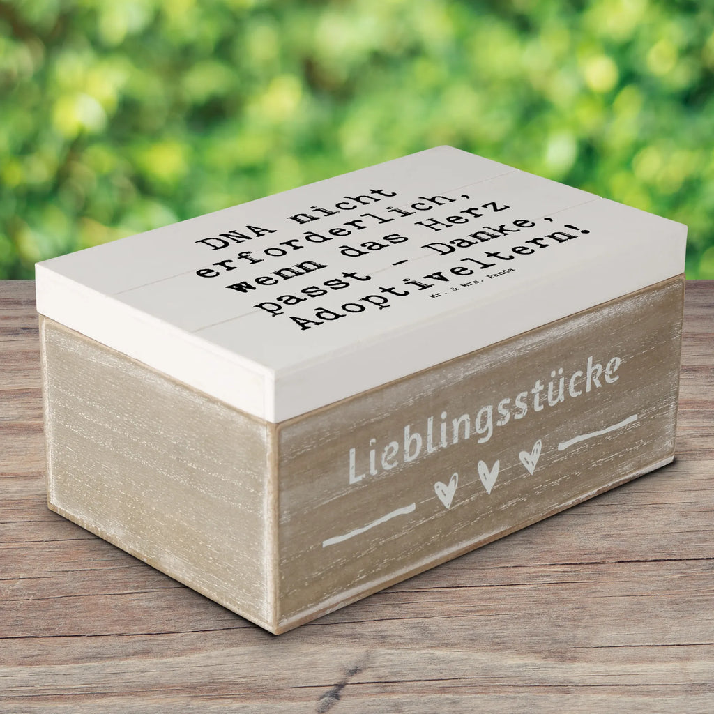 Wooden chest Saying DNA nicht erforderlich, wenn das Herz passt - Danke, Adoptiveltern! XXL, Geschenkbox, Aufbewahrungsbox, Dekokiste, Truhe, Kiste, Schatzkiste, Holzkiste, Schatulle, Erinnerungskiste, Erinnerungsbox, Geschenkdose, Familie, Vatertag, Muttertag, Bruder, Schwester, Mama, Papa, Oma, Opa