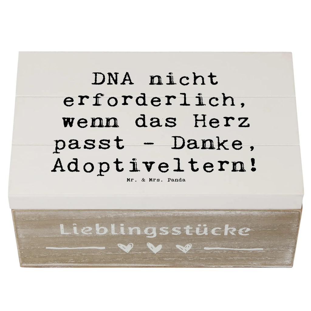 Wooden chest Saying DNA nicht erforderlich, wenn das Herz passt - Danke, Adoptiveltern! XXL, Geschenkbox, Aufbewahrungsbox, Dekokiste, Truhe, Kiste, Schatzkiste, Holzkiste, Schatulle, Erinnerungskiste, Erinnerungsbox, Geschenkdose, Familie, Vatertag, Muttertag, Bruder, Schwester, Mama, Papa, Oma, Opa