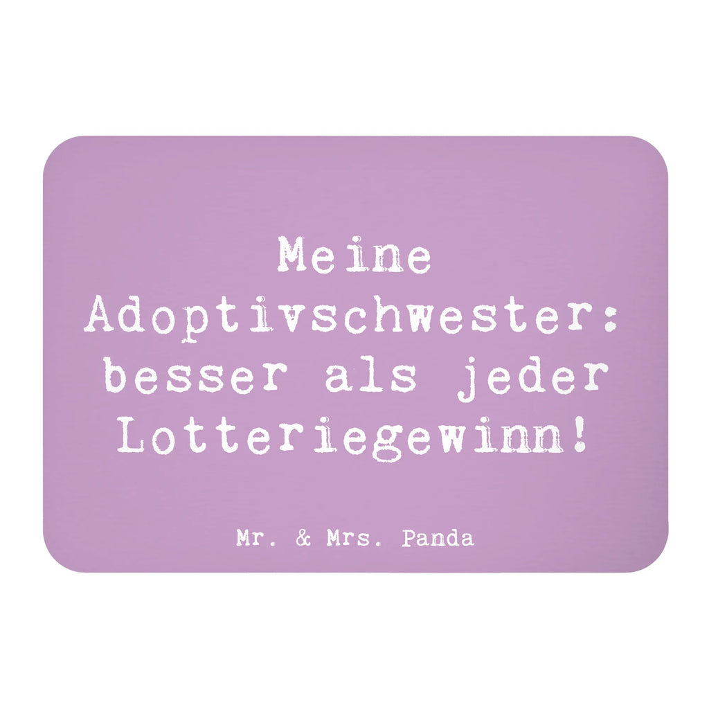 Magnet Saying Meine Adoptivschwester: besser als jeder Lotteriegewinn! Kühlschrankmagnet, Pinnwandmagnet, Souvenir Magnet, Motivmagnete, Dekomagnet, Whiteboard Magnet, Notiz Magnet, Kühlschrank Dekoration, Familie, Vatertag, Muttertag, Bruder, Schwester, Mama, Papa, Oma, Opa