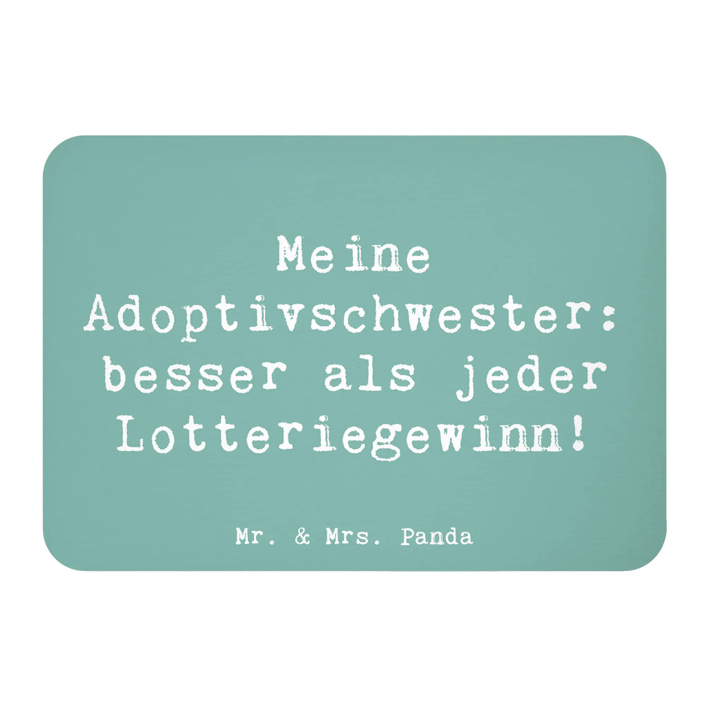 Magnet Saying Meine Adoptivschwester: besser als jeder Lotteriegewinn! Kühlschrankmagnet, Pinnwandmagnet, Souvenir Magnet, Motivmagnete, Dekomagnet, Whiteboard Magnet, Notiz Magnet, Kühlschrank Dekoration, Familie, Vatertag, Muttertag, Bruder, Schwester, Mama, Papa, Oma, Opa
