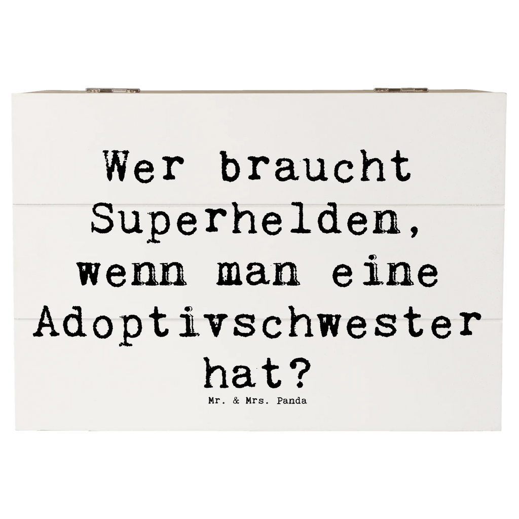 Holzkiste Spruch Adoptivschwester Heldin Kiste, Schatulle, Truhe, XXL, Erinnerungsbox, Schatzkiste, Aufbewahrungsbox, Dekokiste, Geschenkbox, Holzkiste, Geschenkdose, Erinnerungskiste, Familie, Vatertag, Muttertag, Bruder, Schwester, Mama, Papa, Oma, Opa