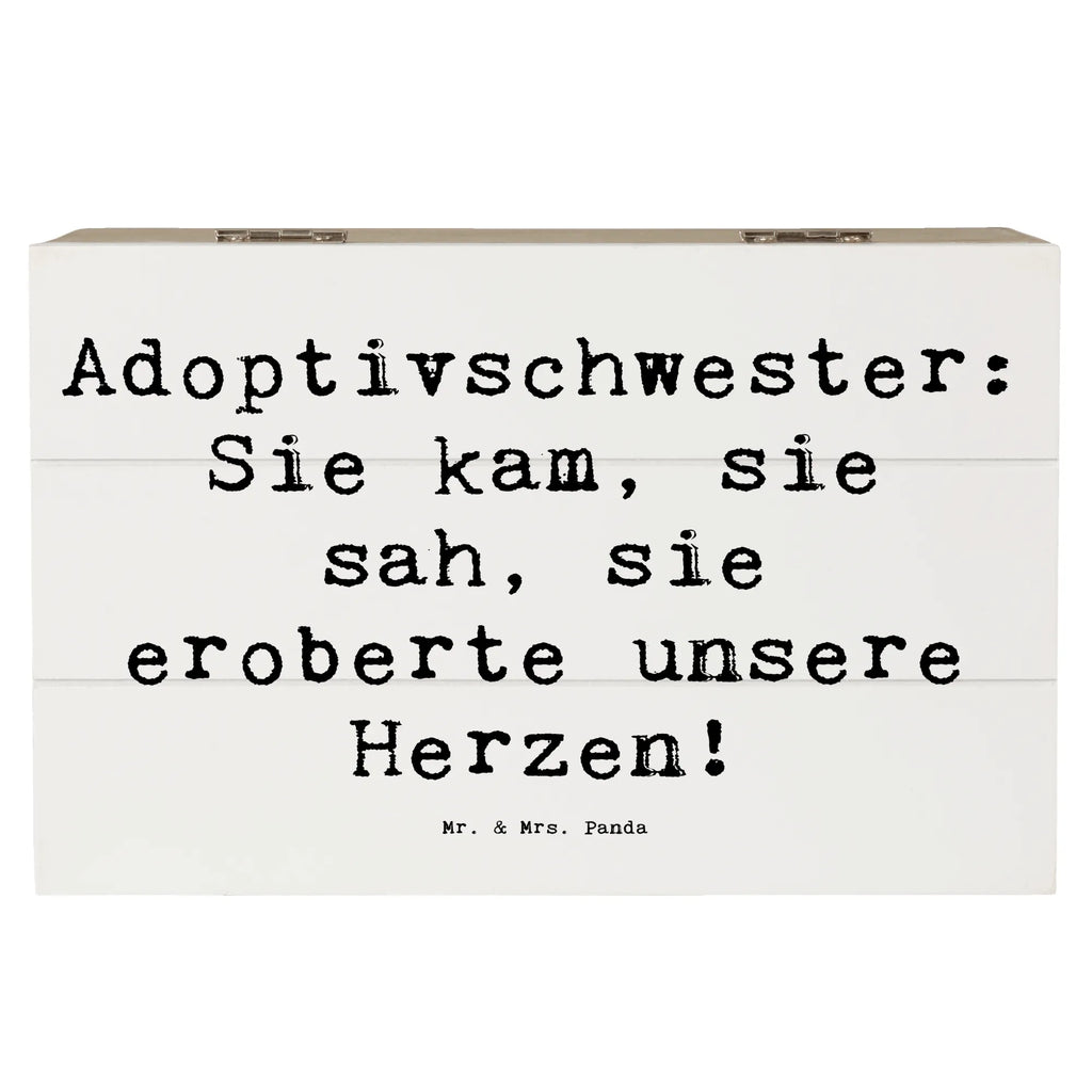 Holzkiste Spruch Adoptivschwester Herz Holzkiste, Schatzkiste, Geschenkbox, Erinnerungsbox, Erinnerungskiste, Dekokiste, Geschenkdose, Aufbewahrungsbox, XXL, Truhe, Schatulle, Kiste, Familie, Vatertag, Muttertag, Bruder, Schwester, Mama, Papa, Oma, Opa