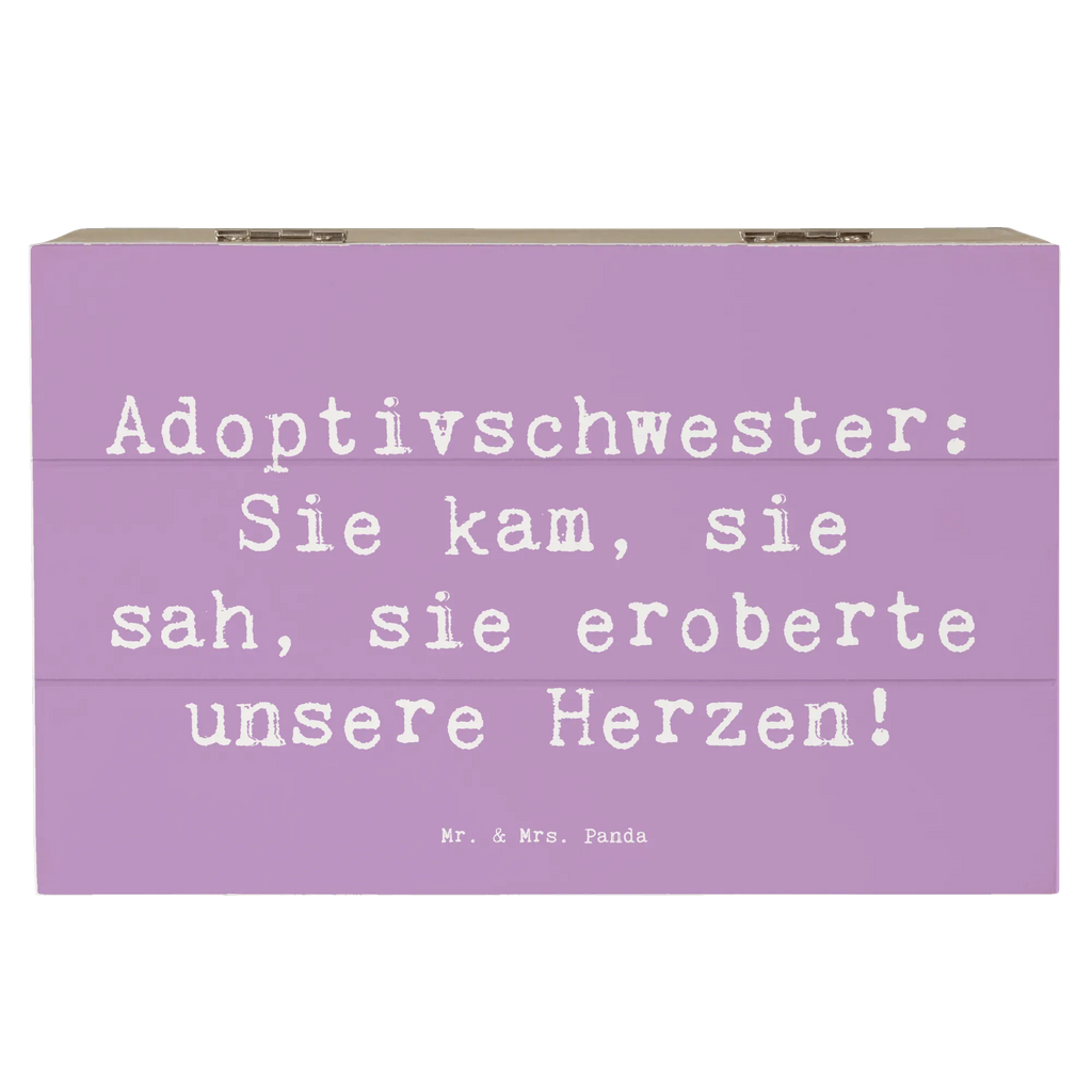 Holzkiste Spruch Adoptivschwester Herz Holzkiste, Schatzkiste, Geschenkbox, Erinnerungsbox, Erinnerungskiste, Dekokiste, Geschenkdose, Aufbewahrungsbox, XXL, Truhe, Schatulle, Kiste, Familie, Vatertag, Muttertag, Bruder, Schwester, Mama, Papa, Oma, Opa
